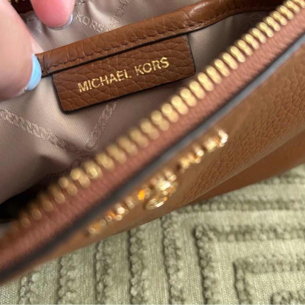 Michael Kors Tan Leather Wristlet - Picture 4 of 4